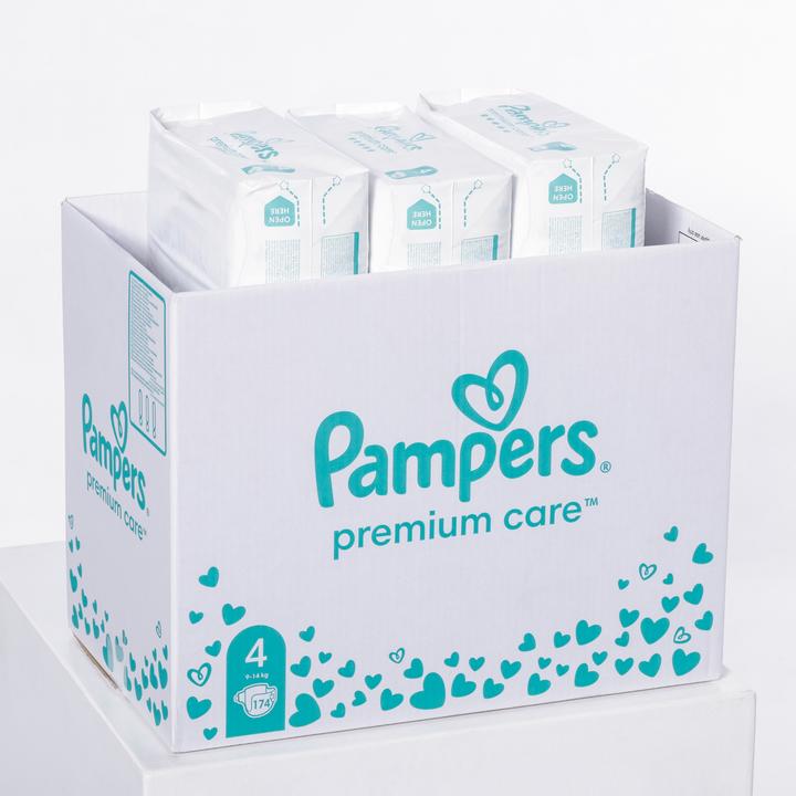 Produktbild Pampers Premium Care (Gr. 4, Monatsbox, 174 Stück)