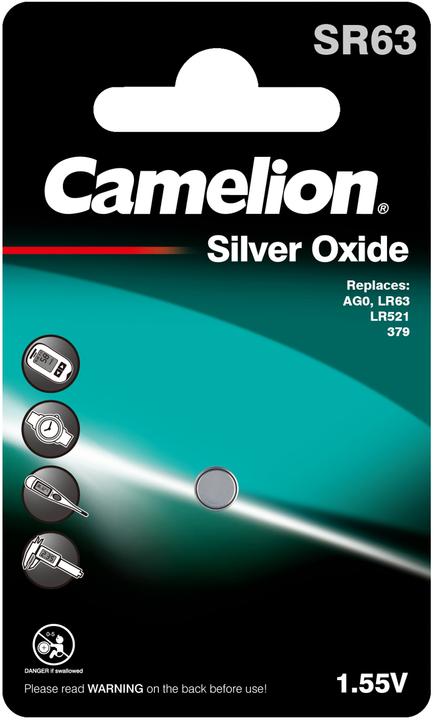 Produktbild Camelion Batterie SR63 Silber Oxid ( 1 Stück) (1 Stk., SR63, 15 mAh)
