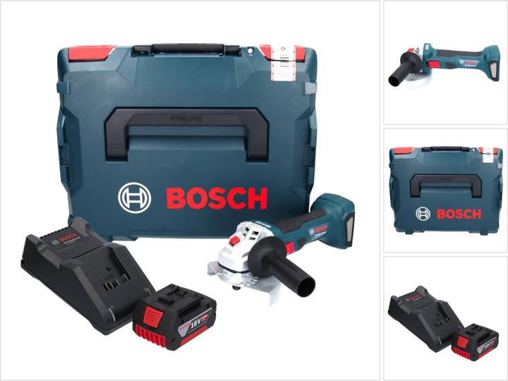 Produktbild Bosch Professional Bosch GWS 18V-7 Professional Akku Winkelschleifer 18 V 125 mm 22,23 mm Brushless + 1x Akku 5,0 Ah + (125 mm)