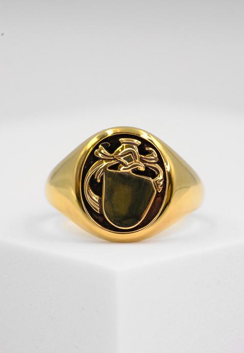 Actual product image Muau Coat of arms ring (58, 750/18 K Gold)