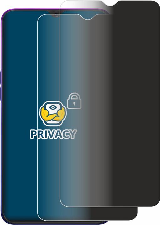 Produktbild BROTECT Sichtschutzfolie Anti-Spy Privacy Folie Blaulicht-Schutz (2 Stück, Oppo Reno Z)