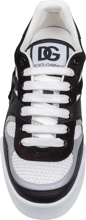 Immagine prodotto Dolce & Gabbana portofino strobel light sneakers in leather and fabric color black and white (42)