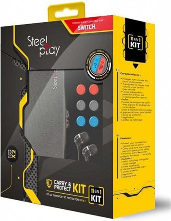 Immagine prodotto Steelplay Kit 11 in 1 per trasportare e proteggere (Switch)