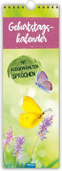 Produktbild Wandkalender Geburtstagskalender mit ausgewählten Sprüchen (Deutsch)