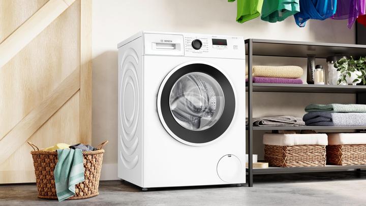 Image du produit Bosch Hausgeräte Série 2, lave-linge, chargement frontal, 7 kg, 1400 tr/min, WGE02490 (7 kg, Gauche)