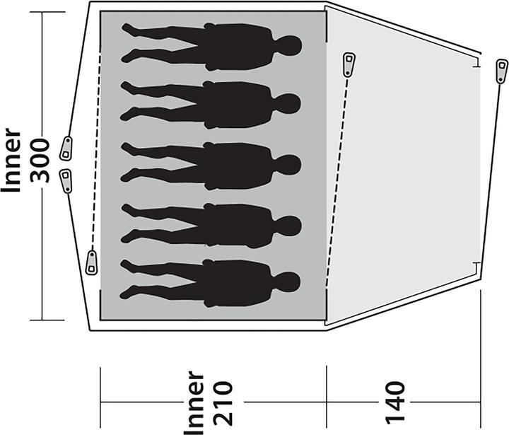 Image du produit Outwell Cloud 5 (Tente igloo, 10.11 kg, 5 personnes)