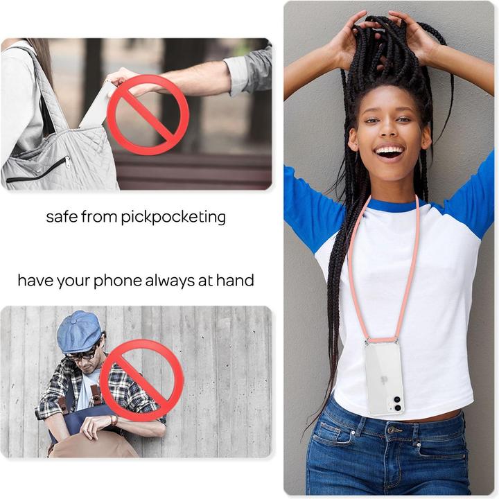 Actual product image Nalia Mobile phone case with chain