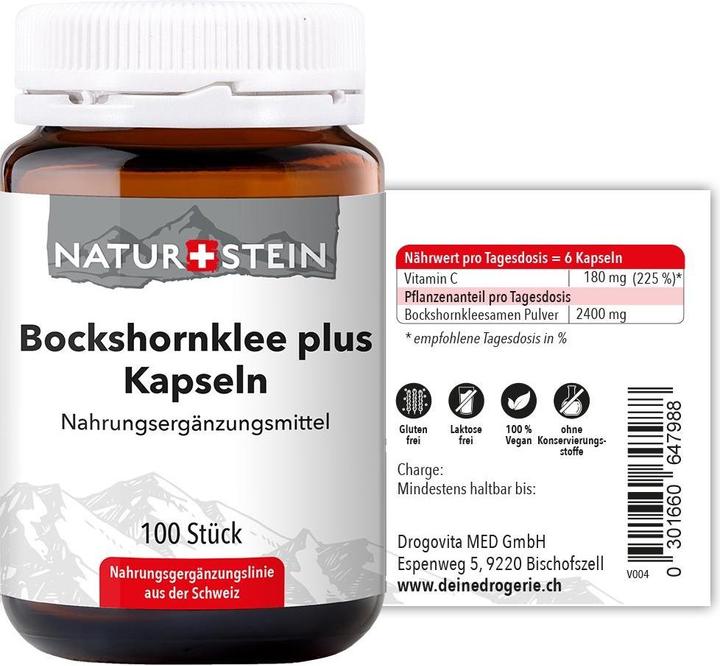 Produktbild Naturstein Bockshornklee plus (100 Stück, Kapseln, 154 g)