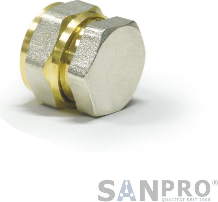 Produktbild Sanpro Schraubfit. als Abdrückstopfen - Klemmringverschraubung Stopfen 20x2 DVGW (Verschlusskappe)