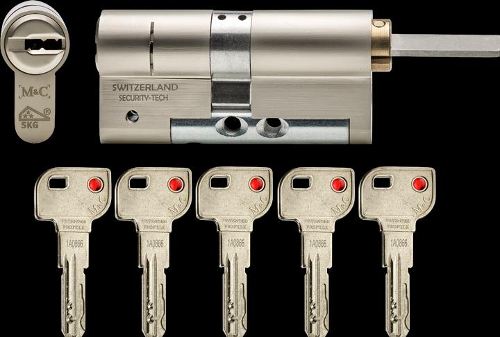 Actual product image Danalock M&C adjustable cylinders, SKG