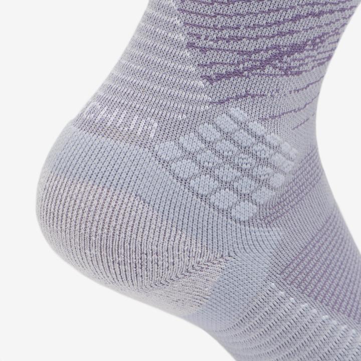 Image du produit Quechua Chaussettes randonnée - hike 500 high gris et abricot x2 paires (39, 42)