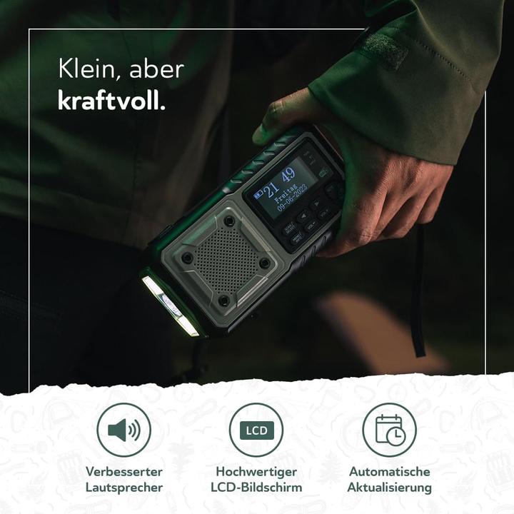 Image du produit Acta Berg Notfallradio mit Kurbel & Solar (DAB+ DAB)