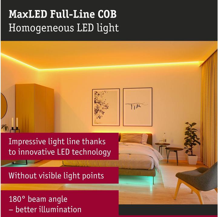 Produktbild Paulmann MaxLED 1000 Full-Line COB Stripe (RGBW, 250 cm, Indoor)