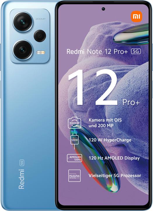 Xiaomi Redmi Note 12 Pro+ (256 GB, Blu cielo, 6.67", Doppia SIM, 200 Mpx, 5G)