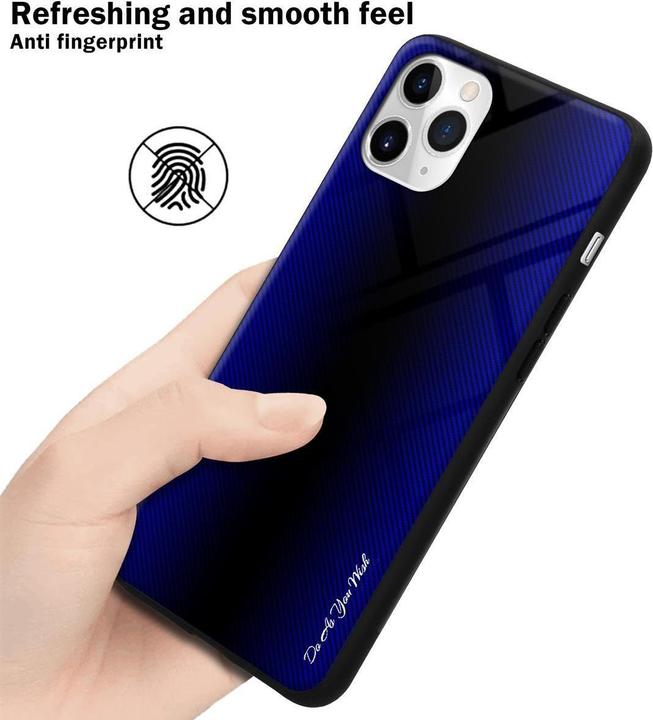 Productafbeelding Cadorabo TPU gestreepte glasplaat (Apple iPhone 11 Pro)