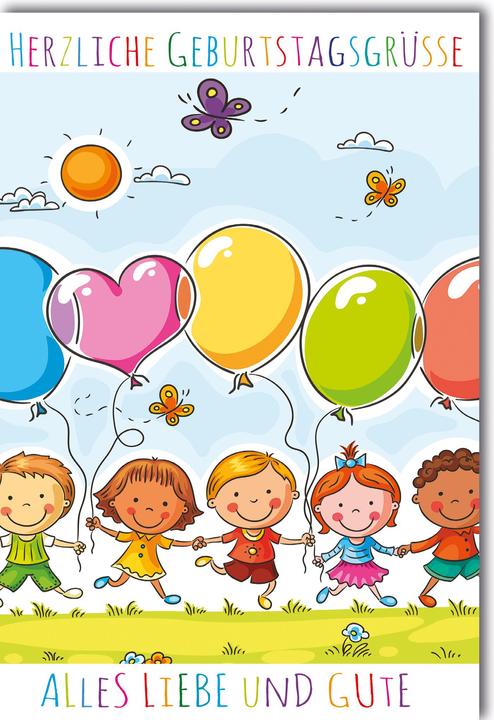 Image du produit Braun + Company Carte de voeux d'anniversaire pour enfant 11.5 x17 cm, enveloppe incluse (1 pcs)