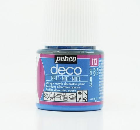 Immagine prodotto Pebeo Deco Colore acrilica opaco (Azzurro, 45 ml)