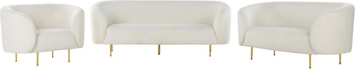 Produktbild Beliani Sofa Set Bouclé weiss 6-Sitzer LOEN (2-Sitzer, 3-Sitzer)