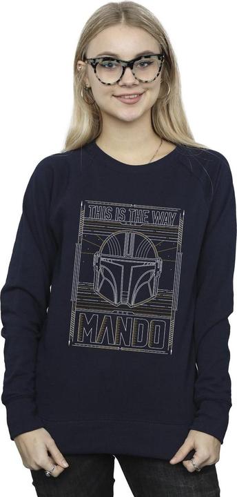 Produktbild Star Wars The Mandalorian The Way Outline Helm Sweatshirt (L)