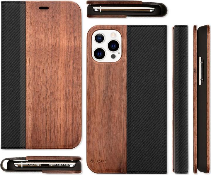 Actual product image Nalia Real wood flip case (Apple iPhone 13 Pro Max)