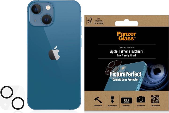 Produktbild PanzerGlass Camera Protector (1 Stück, Apple iPhone 13 mini, Apple iPhone 13)