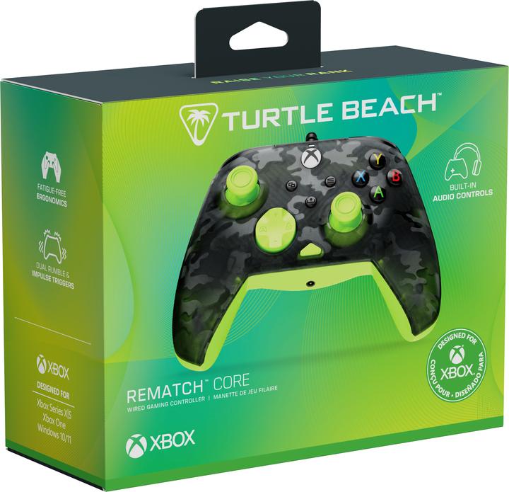 Produktbild Turtle Beach Rematch Core Wired Controller · XB · Ghost Camo Black & Yellow (PC)