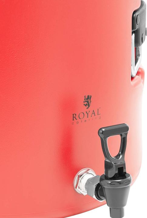 Produktbild Royal Catering Thermobehälter Edelstahl Thermobox Warmhaltebehälter Speisen Ablasshahn 30 L (30 l)