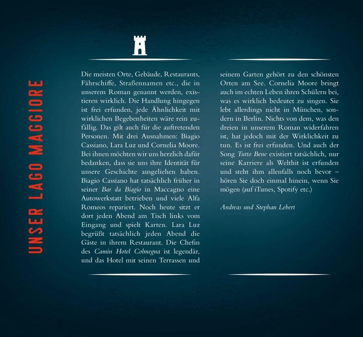 Actual product image Tutto Bene A Lago Maggiore Thriller (German, Andrea Di Stefano)