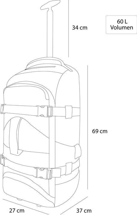 Produktbild Normani Reisetasche Melano (60 l, M (50 - 90l))