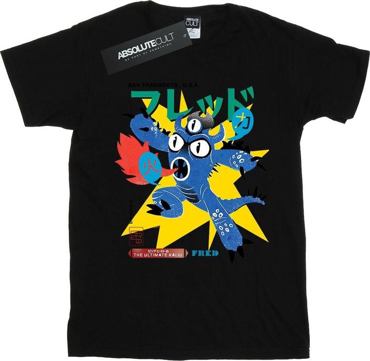 Actual product image Disney Womens/Ladies Big Hero 6 Fred Ultimate Kaiju Cotton Boyfriend T-Shirt (L)