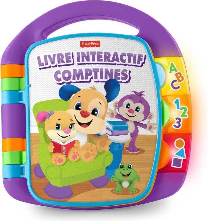 Image du produit Fisher-Price Livre Interactif Comptines - Livre bébé - 6 mois et + (Français)