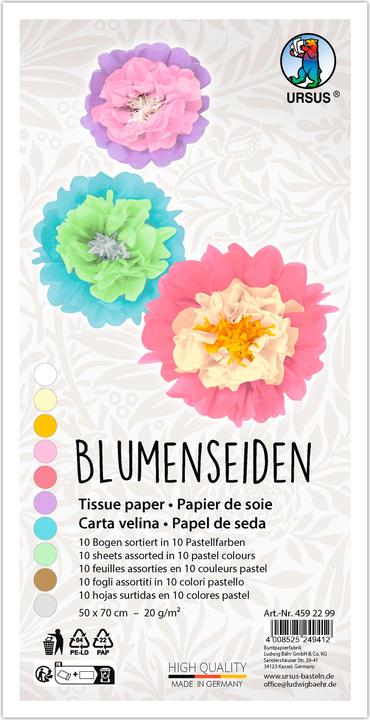 Produktbild Ursus Blumenseiden-Sortiment (20 g/m², 10 x)