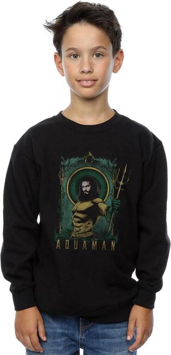 Immagine prodotto Aquaman Framed Trident Felpa Ragazzi (152, 158)