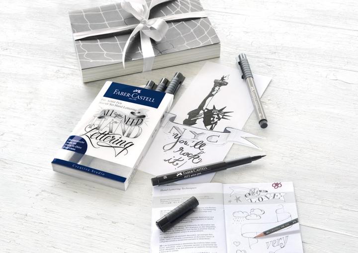 Image du produit Faber-Castell Pitt Artist Stylo Artiste Handlettering (Gris, Noir, 9 x)