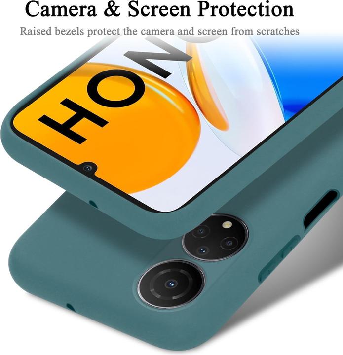 Actual product image Cadorabo TPU Liquid Silicone Case Cover for Honor X7 (Honor X7)