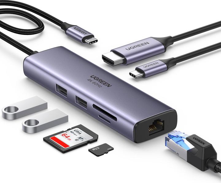 Immagine prodotto Ugreen CM512 (USB-C, 7 Porti)