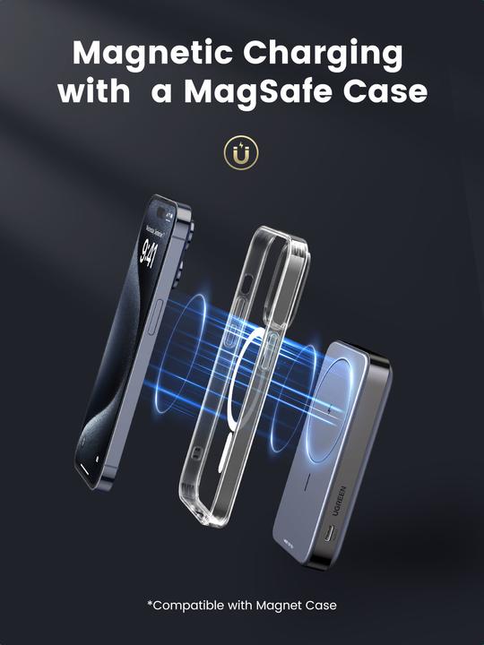 Immagine prodotto Ugreen Caricabatterie wireless (10000 mAh, 20 W, 37 Wh)