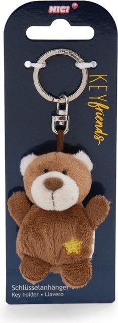 Produktbild Magni NICI Schlüsselanhänger Bär braun mit Stern 5cm