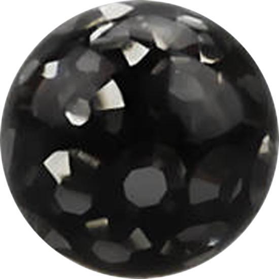 Immagine prodotto Star Piercing Micro sfera di cristallo rivestimento protettivo epossidico nero (senza ottone, Acciaio chirurgico 316L)