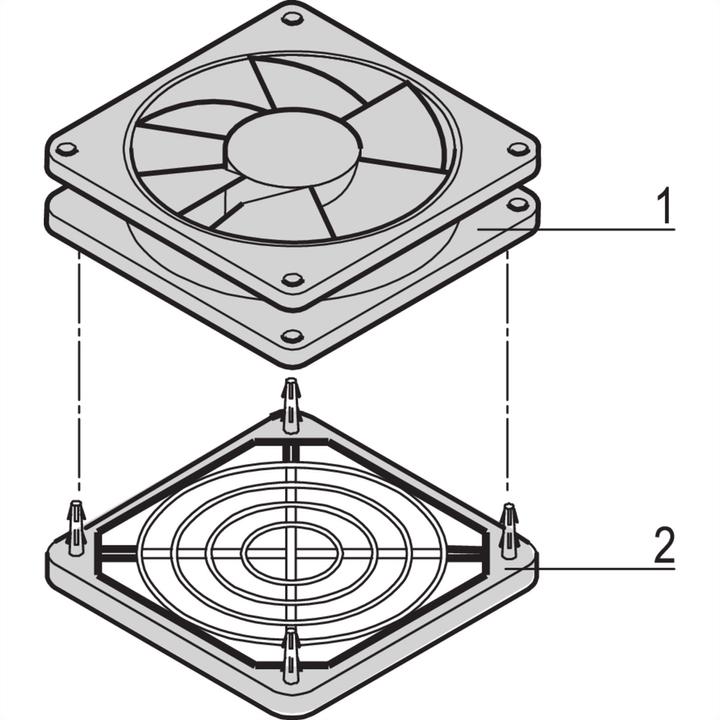 Produktbild Schroff 19"-/10"-Schrankbelüftung