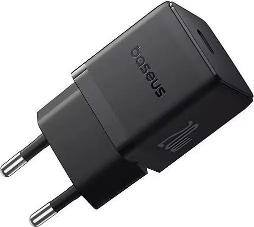 Actual product image Baseus - Wall Charger Palm (P10111602113-00) - Fast Charger, Type-C, PD 20W, 5V/3A - Cluster Black (20 W)