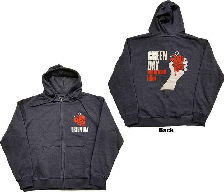 Actual product image Green Day American Idiot (Zipper-Hoodie) (L)