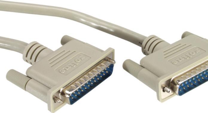 Actual product image Roline Serial cable, male Sub-D 25 / male Sub-D 25 (4.50 m, VGA)
