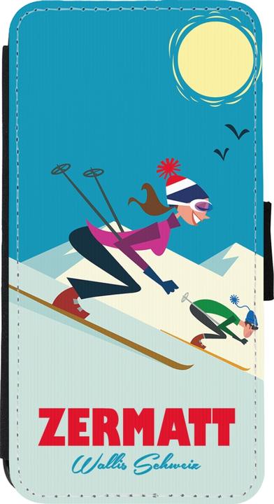 Produktbild PhoneLook Hülle Wallet schwarz Zermatt Ski Downhill (Apple iPhone 11 Pro Max)