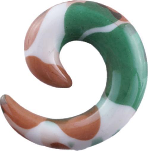 Image du produit Star Piercing Spirale extensible Camouflage militaire (Acrylique)