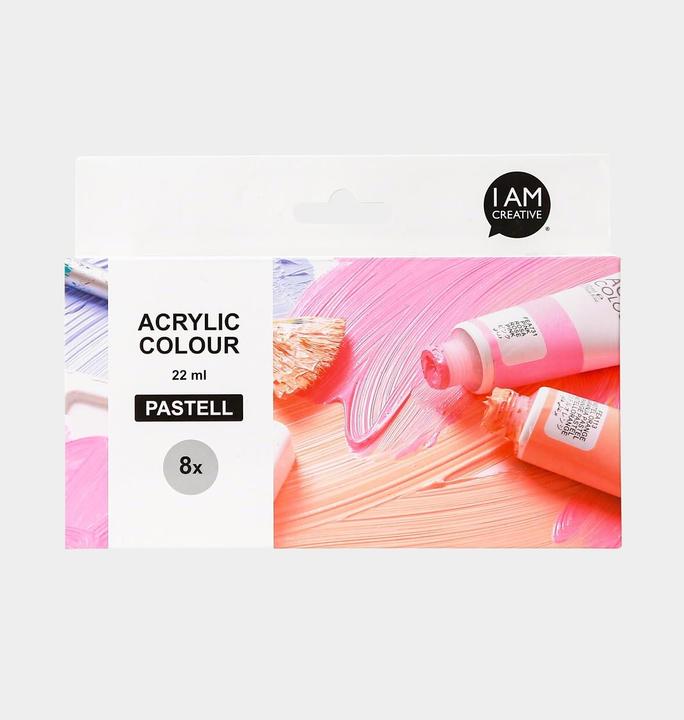 Actual product image I Am Creative Basic acrylic set (Colored, Pastel, 176 ml)