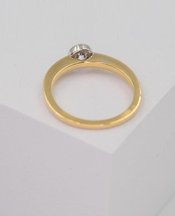 Actual product image Muau Ring frame setting (54, 750/18 K Gold)
