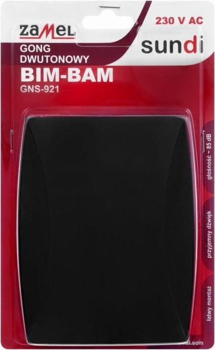 Image du produit Zamel Gong dwutonowy BIM-BAM GNS-921-CZN SUN10000483