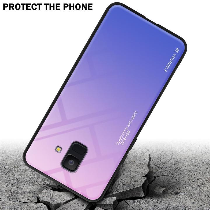 Produktbild Cadorabo TPU 2 Farben Glas Cover (Samsung Galaxy J6 (2018))