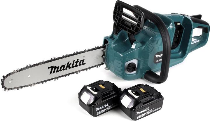 Immagine prodotto Makita DUC 355 G2 Motosega a batteria 36V (2x18V) Brushless 35 cm + 2x Batterie 6,0 Ah - senza (Sega a catena a batteria)